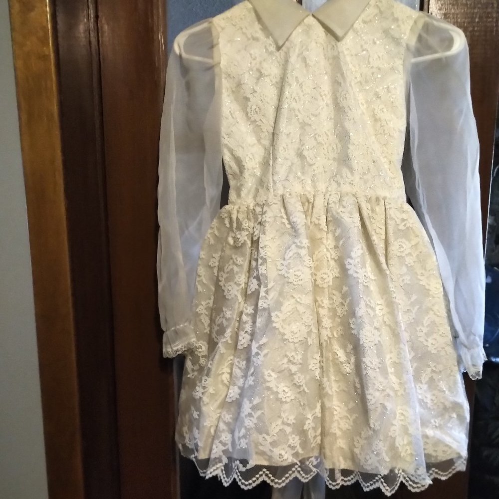 Girl's Party Dress--Ivory